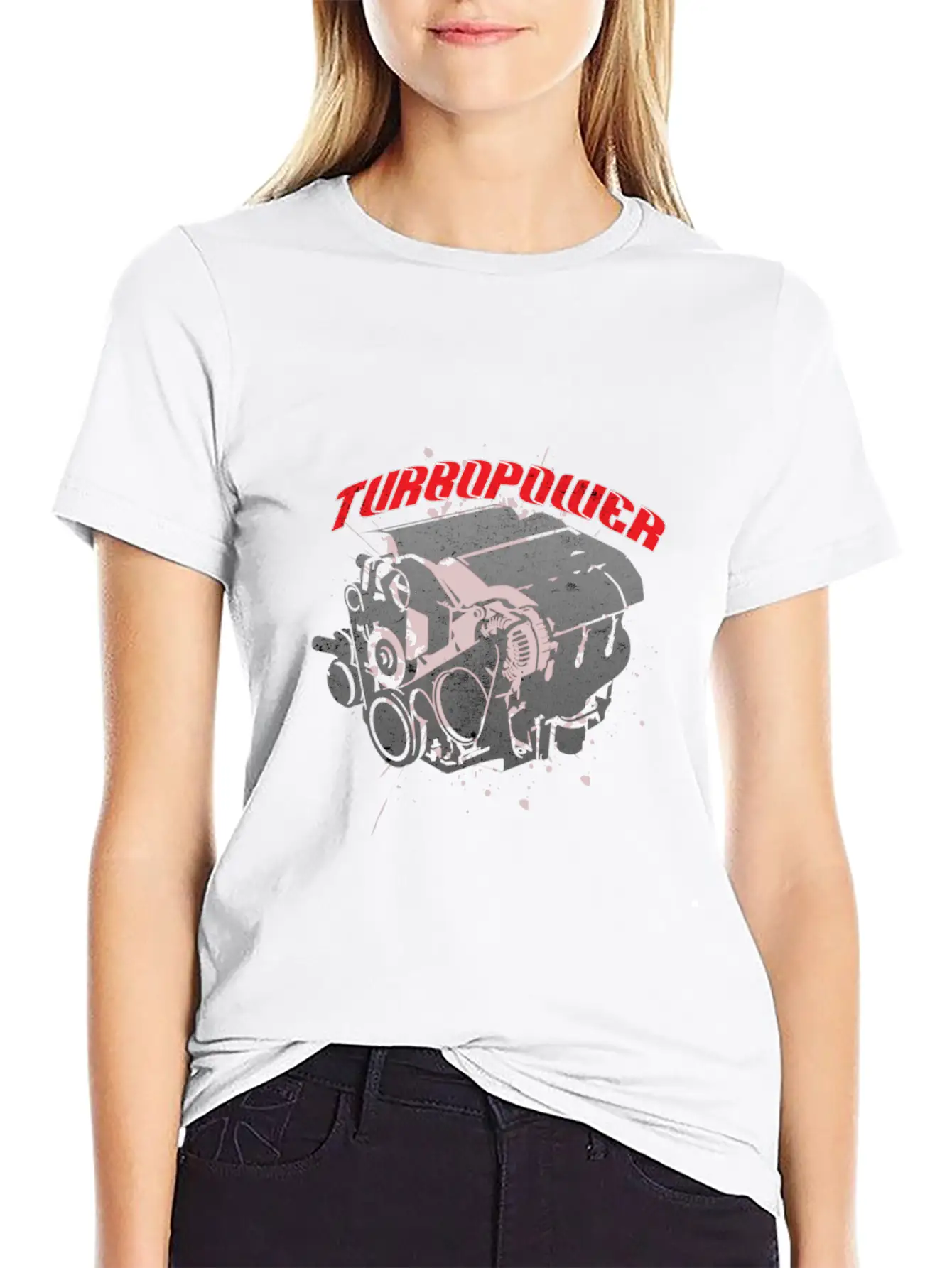 Turbo Power Car Travel Drive Ride Road Motor Gift Breathable Soft Cotton T-Shirt – Timeless Casual Look