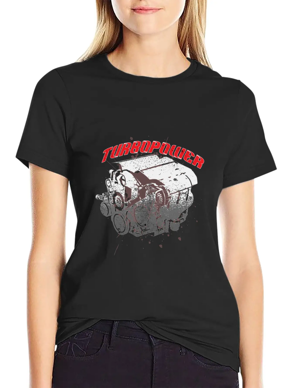 Turbo Power Car Travel Drive Ride Road Motor Gift Breathable Soft Cotton T-Shirt – Timeless Casual Look
