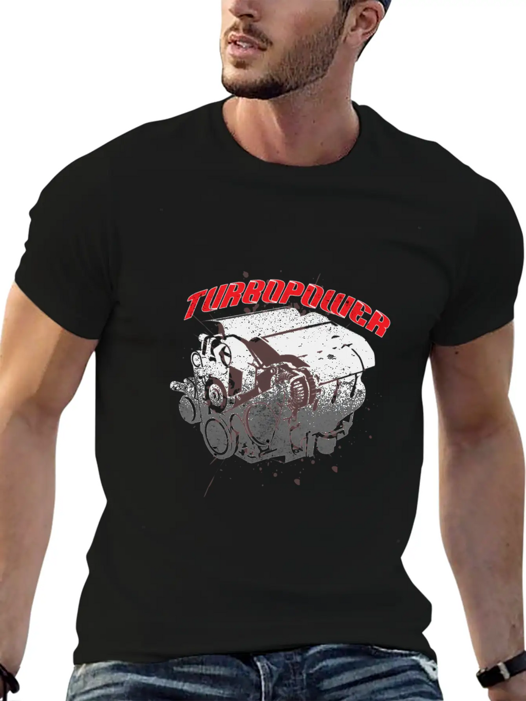 Turbo Power Car Travel Drive Ride Road Motor Gift Breathable Soft Cotton T-Shirt – Timeless Casual Look