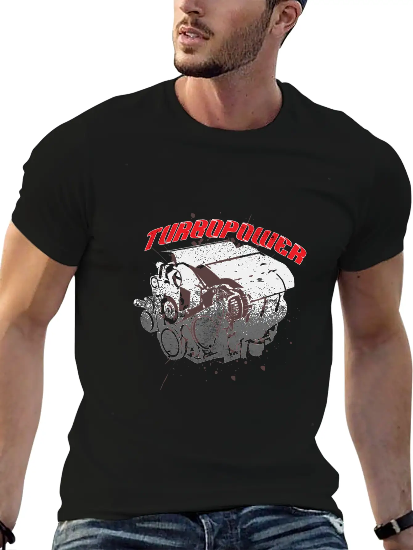 Turbo Power Car Travel Drive Ride Road Motor Gift Breathable Soft Cotton T-Shirt – Timeless Casual Look
