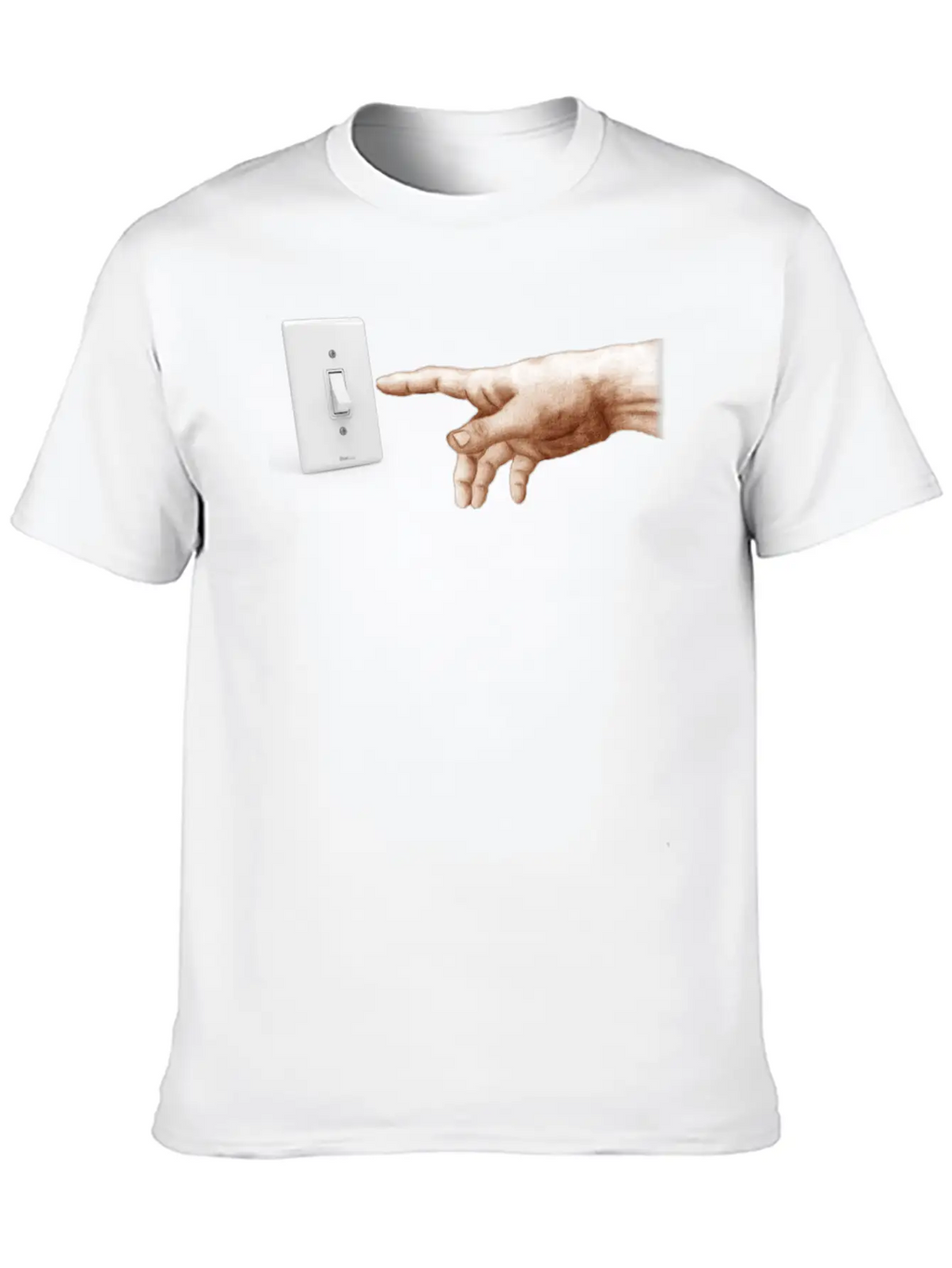 Turn Off The Light Breathable Soft Cotton T-Shirt – Timeless Casual Look