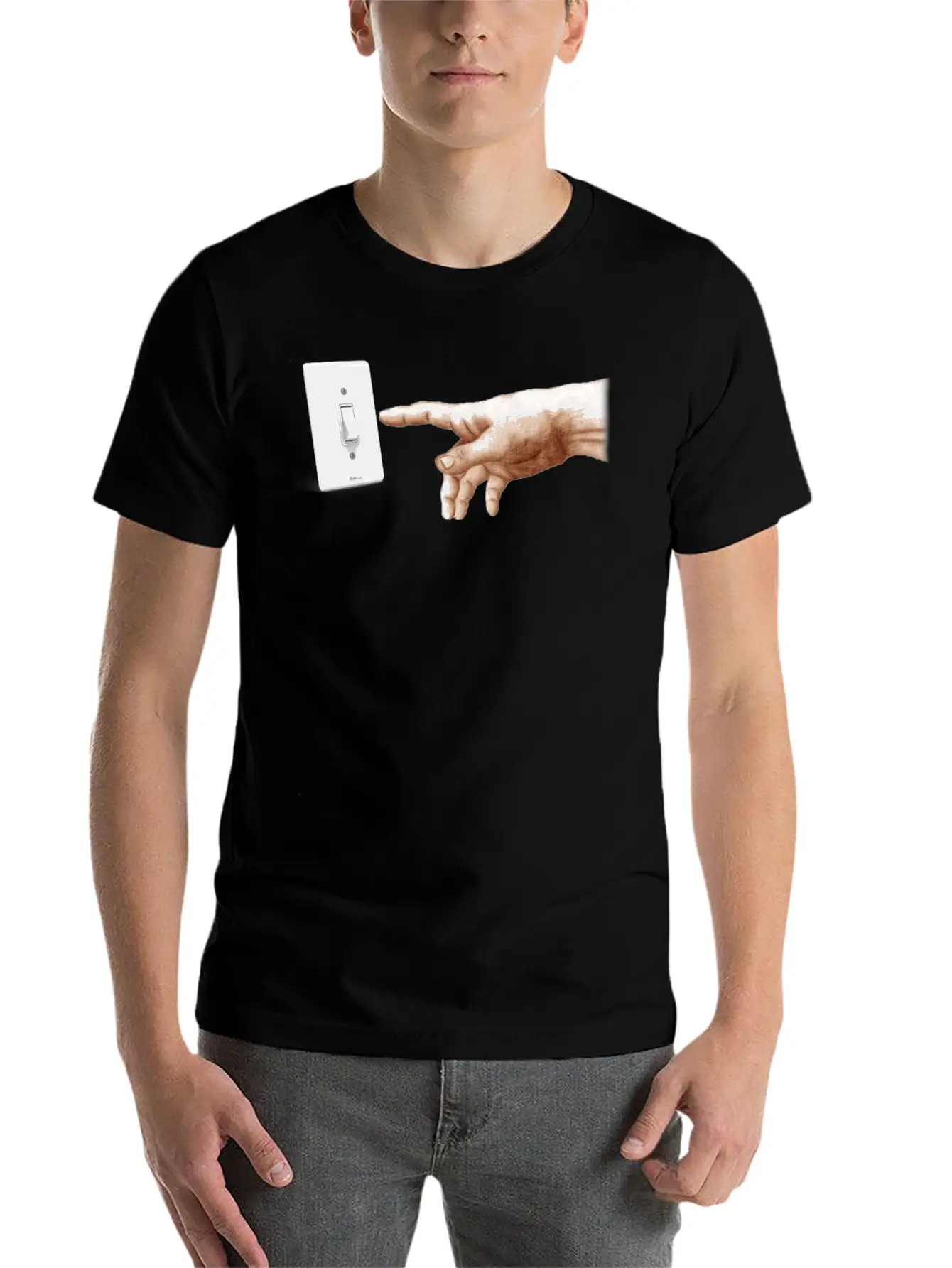 Turn Off The Light Breathable Soft Cotton T-Shirt – Timeless Casual Look