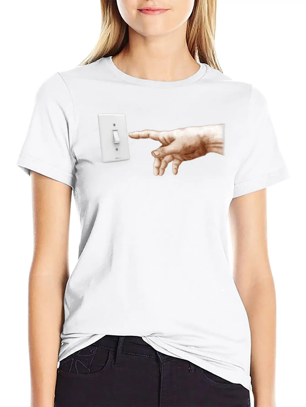 Turn Off The Light Breathable Soft Cotton T-Shirt – Timeless Casual Look