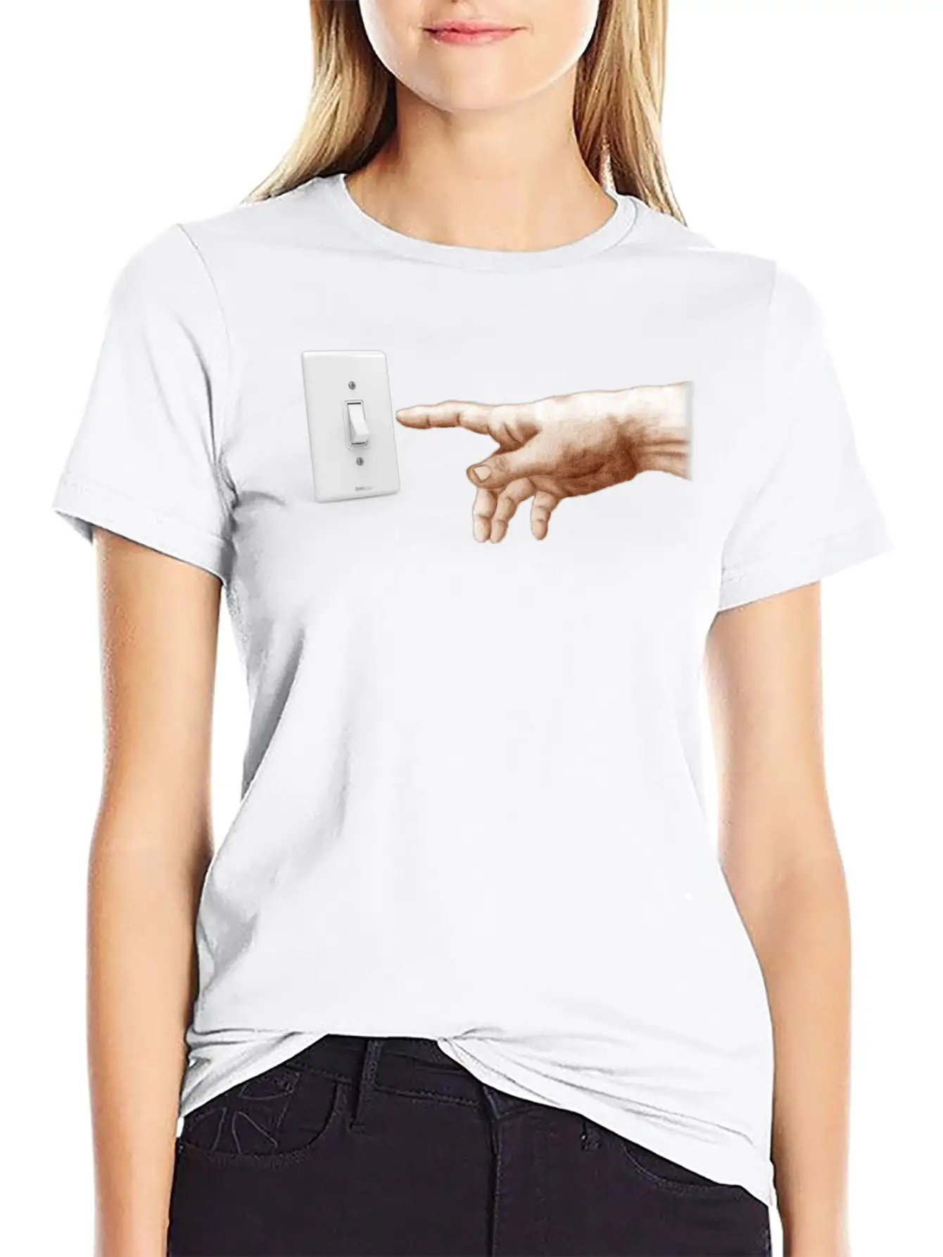 Turn Off The Light Breathable Soft Cotton T-Shirt – Timeless Casual Look