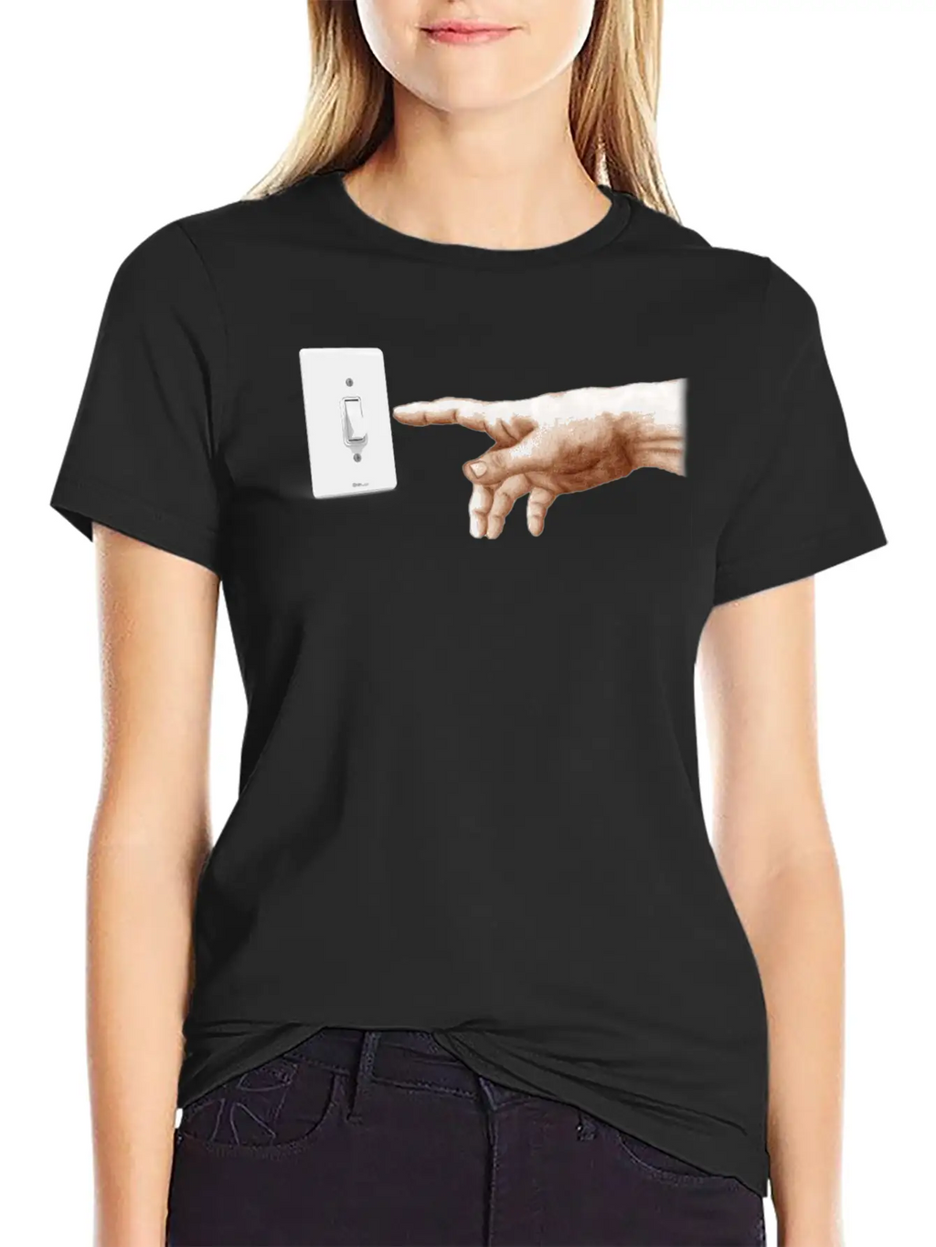 Turn Off The Light Breathable Soft Cotton T-Shirt – Timeless Casual Look