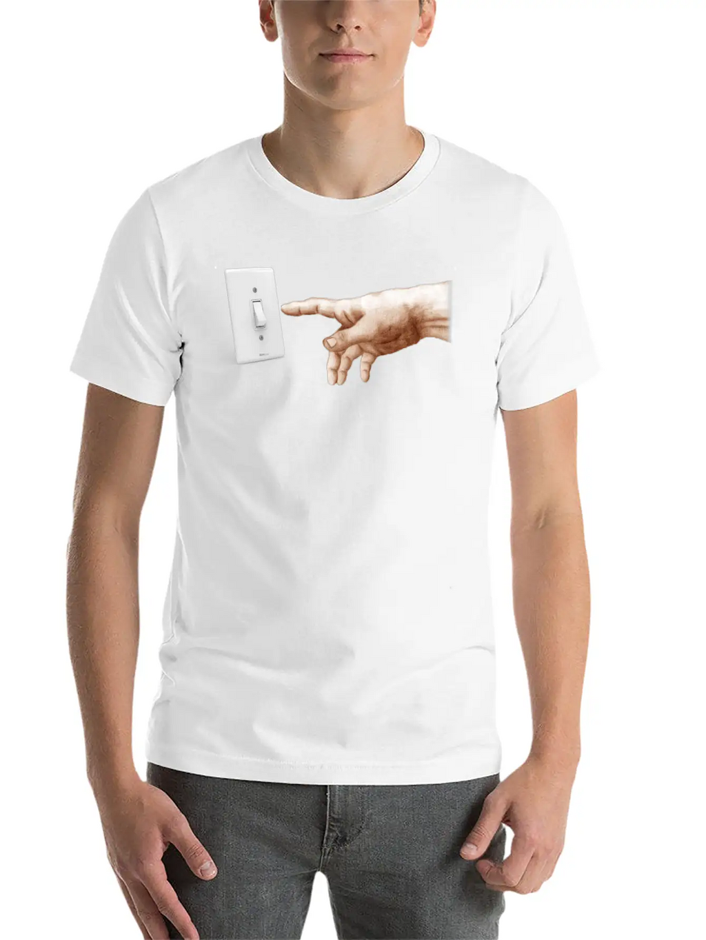 Turn Off The Light Breathable Soft Cotton T-Shirt – Timeless Casual Look