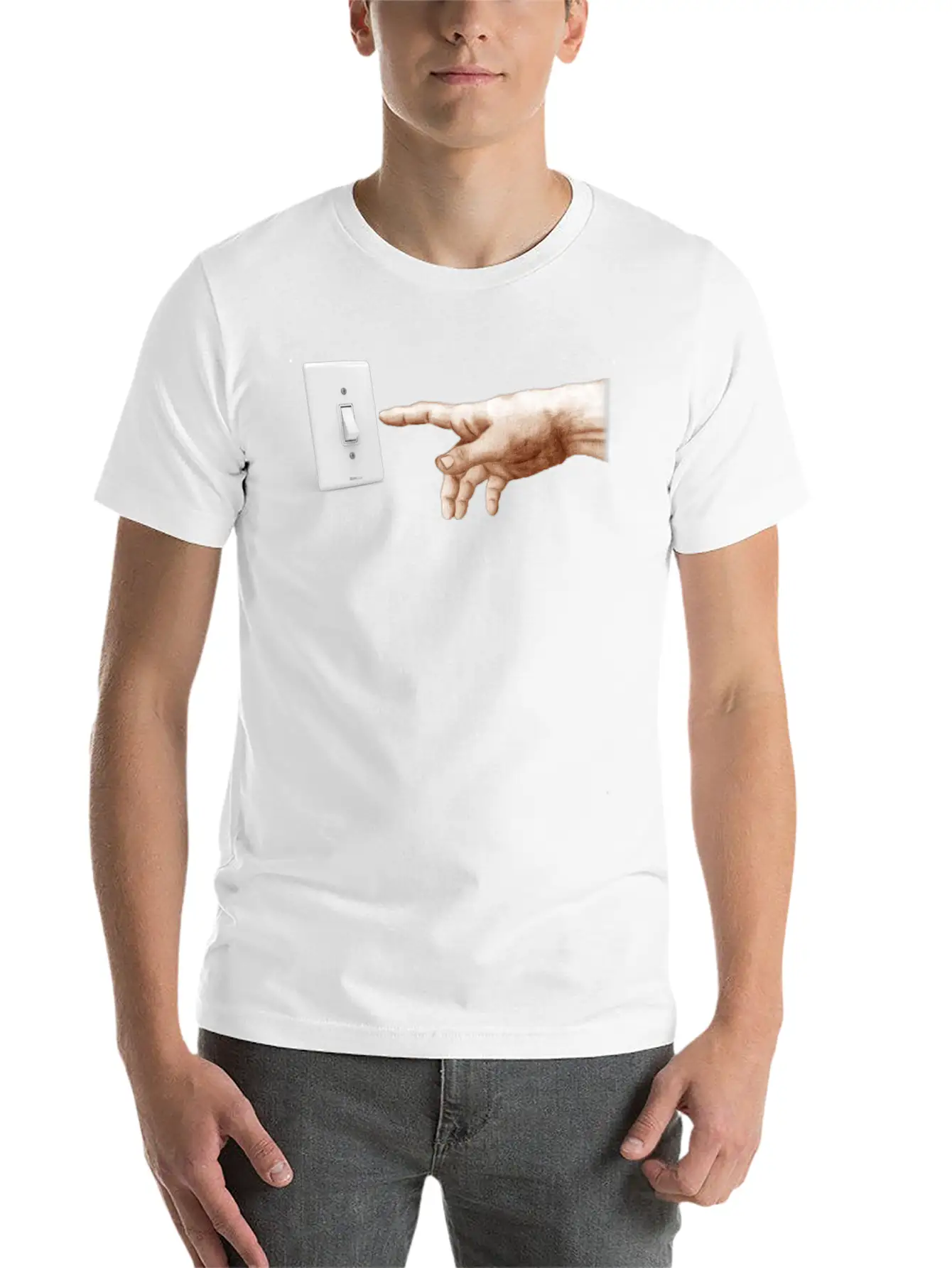 Turn Off The Light Breathable Soft Cotton T-Shirt – Timeless Casual Look