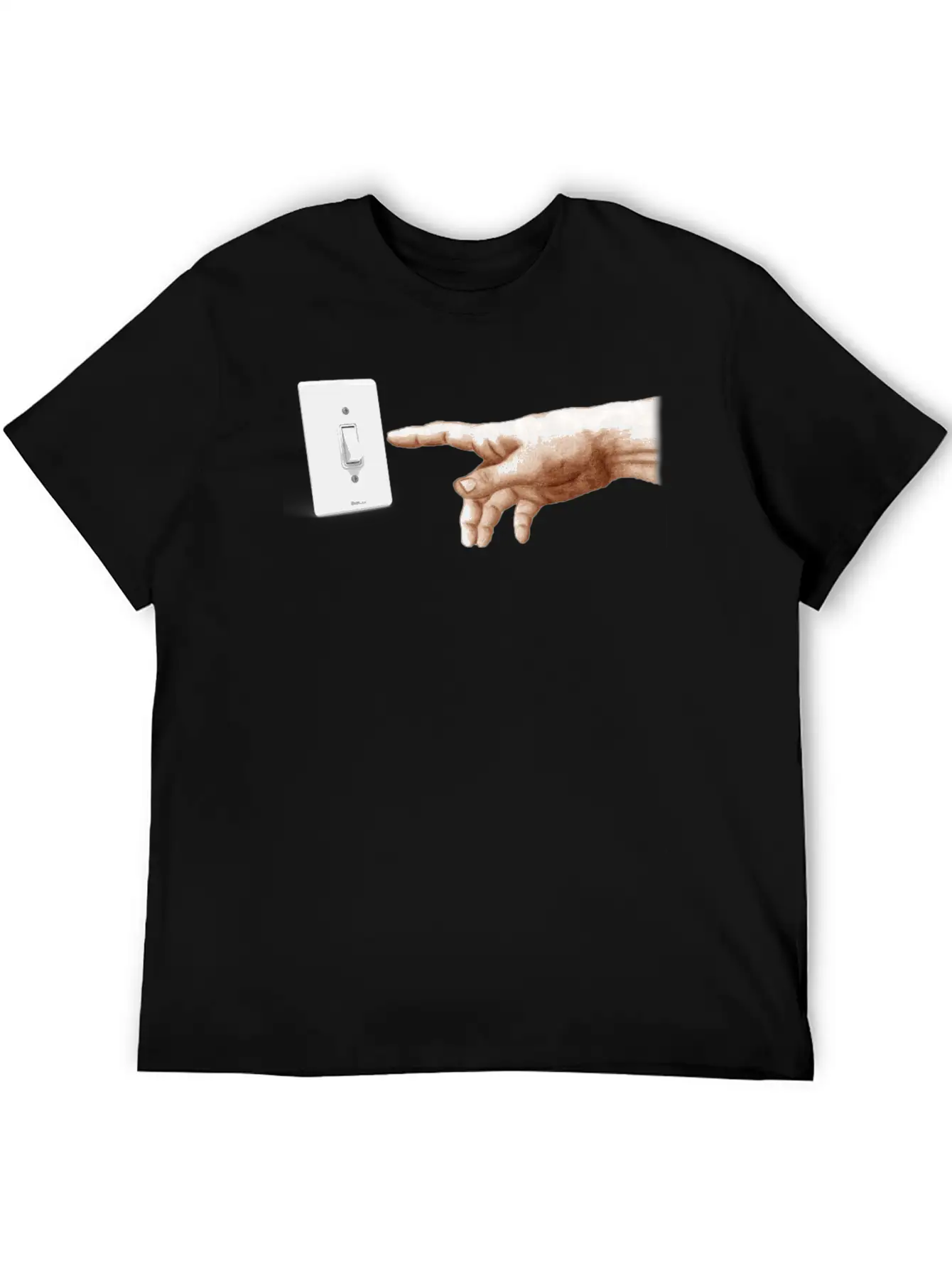 Turn Off The Light Breathable Soft Cotton T-Shirt – Timeless Casual Look