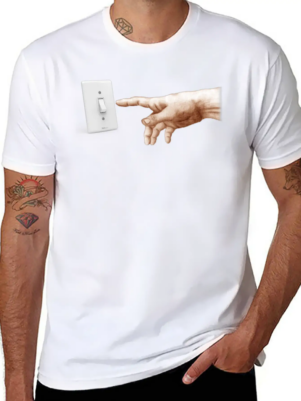 Turn Off The Light Breathable Soft Cotton T-Shirt – Timeless Casual Look