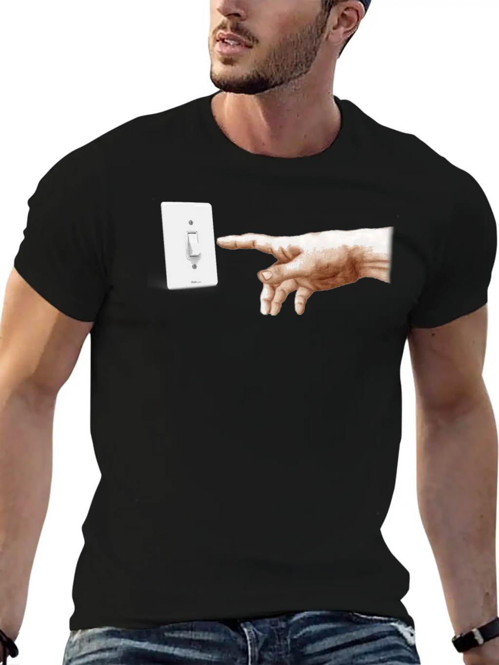 Turn Off The Light Breathable Soft Cotton T-Shirt – Timeless Casual Look