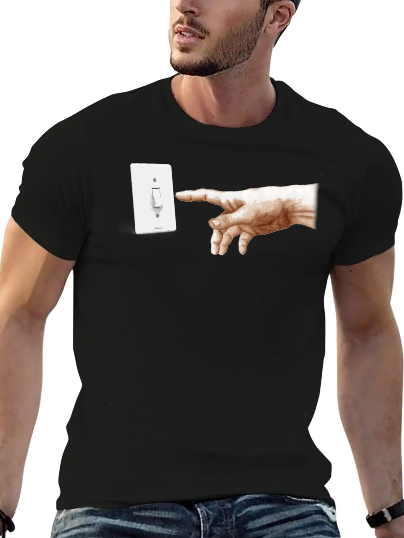Turn Off The Light Breathable Soft Cotton T-Shirt – Timeless Casual Look
