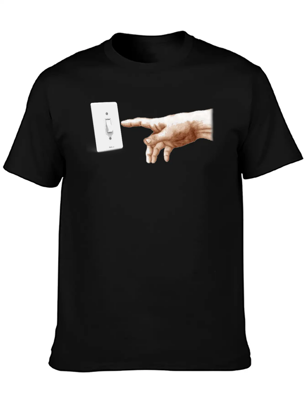 Turn Off The Light Breathable Soft Cotton T-Shirt – Timeless Casual Look