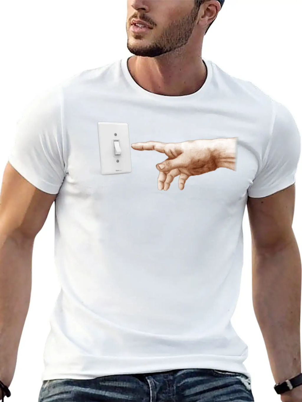 Turn Off The Light Breathable Soft Cotton T-Shirt – Timeless Casual Look