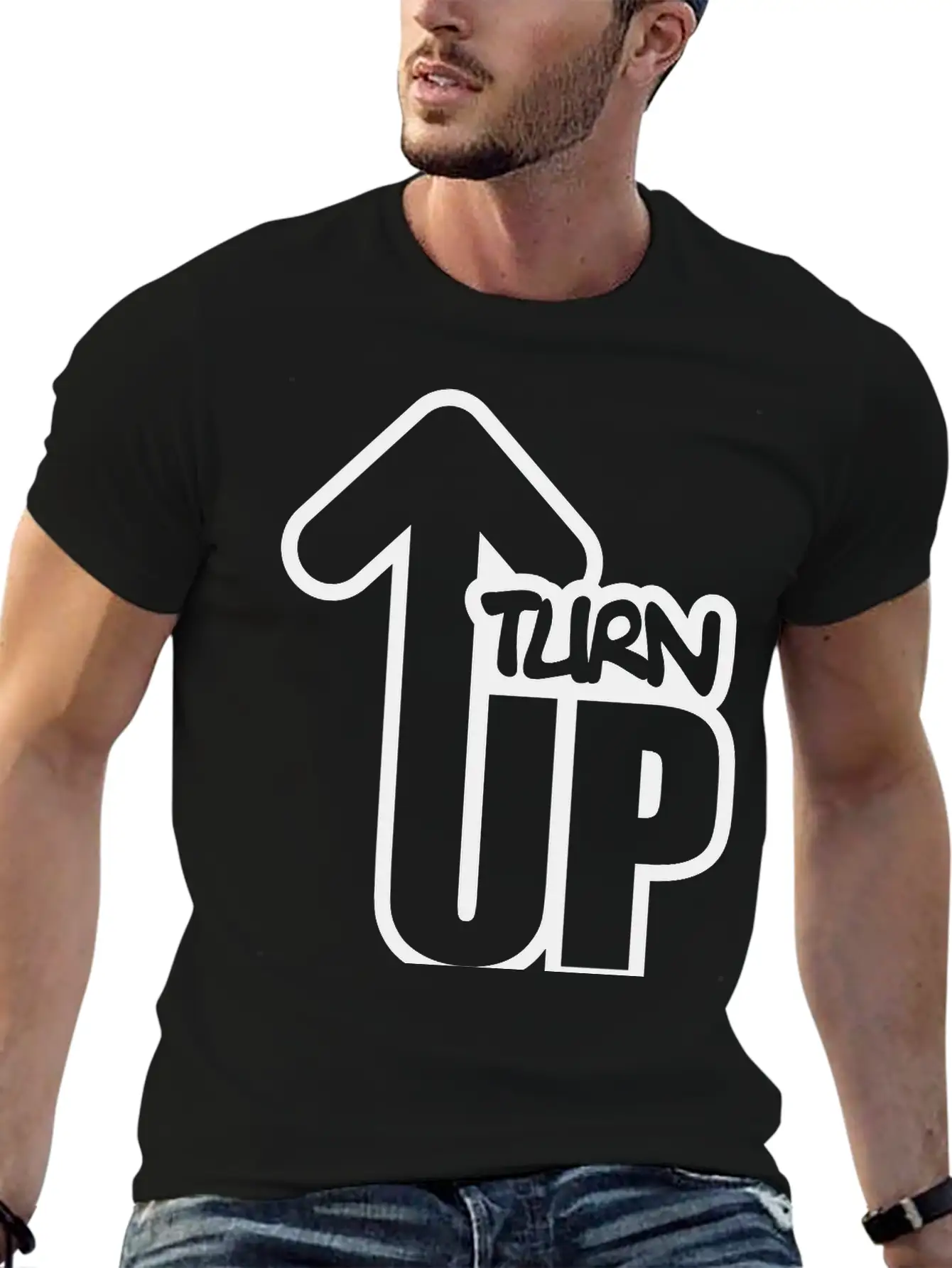 Turn Up Essential Cotton Tee For Daily Outfits – Unisex Style