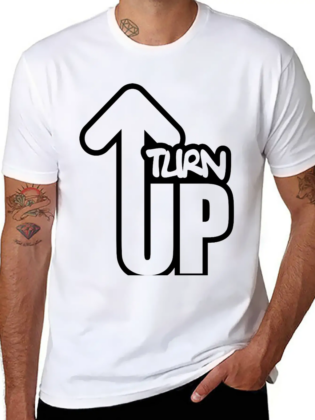 Turn Up Essential Cotton Tee For Daily Outfits – Unisex Style