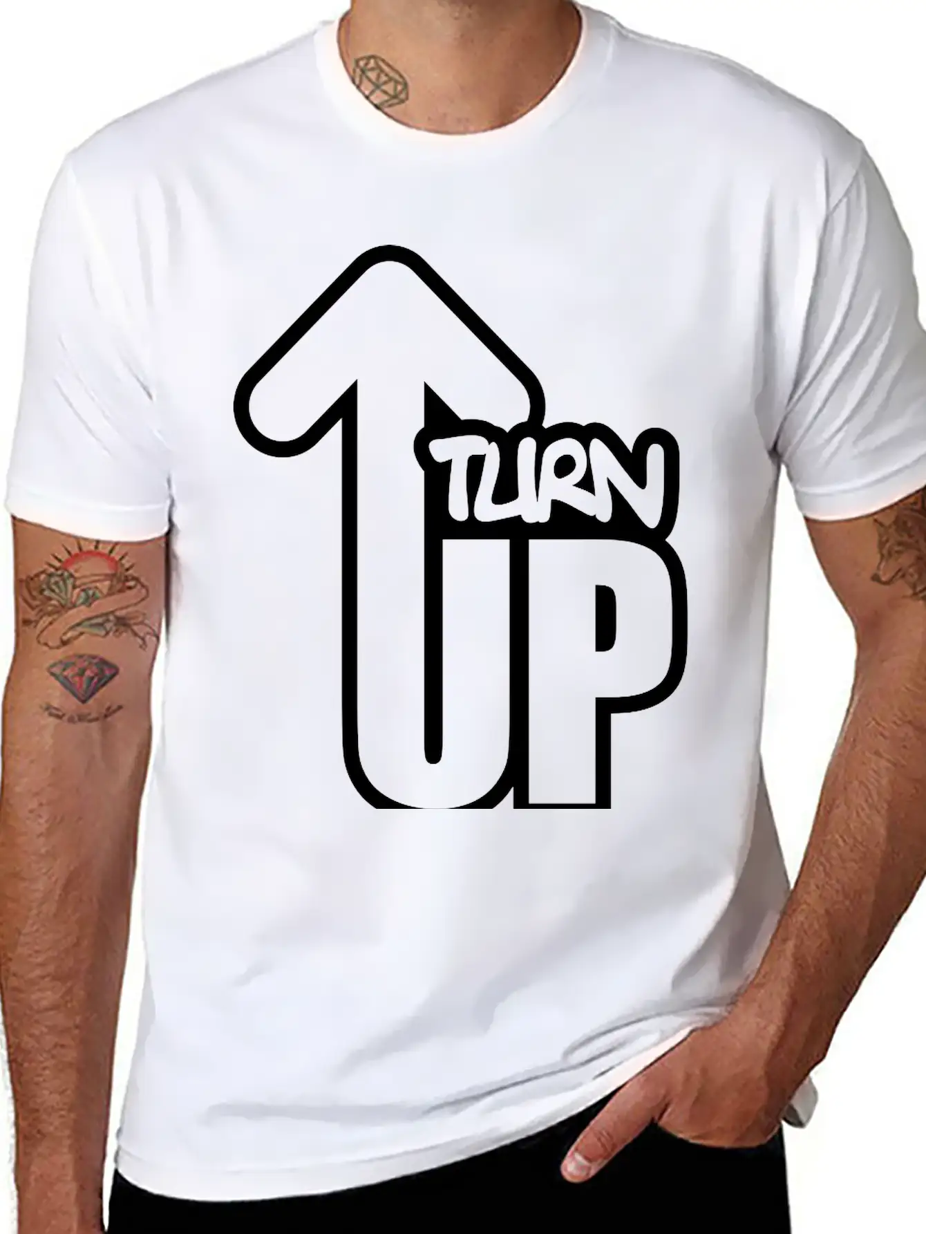 Turn Up Essential Cotton Tee For Daily Outfits – Unisex Style