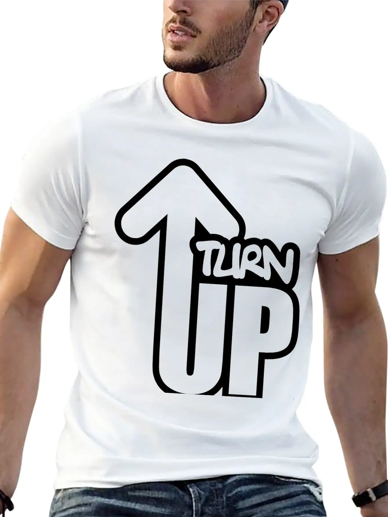 Turn Up Essential Cotton Tee For Daily Outfits – Unisex Style