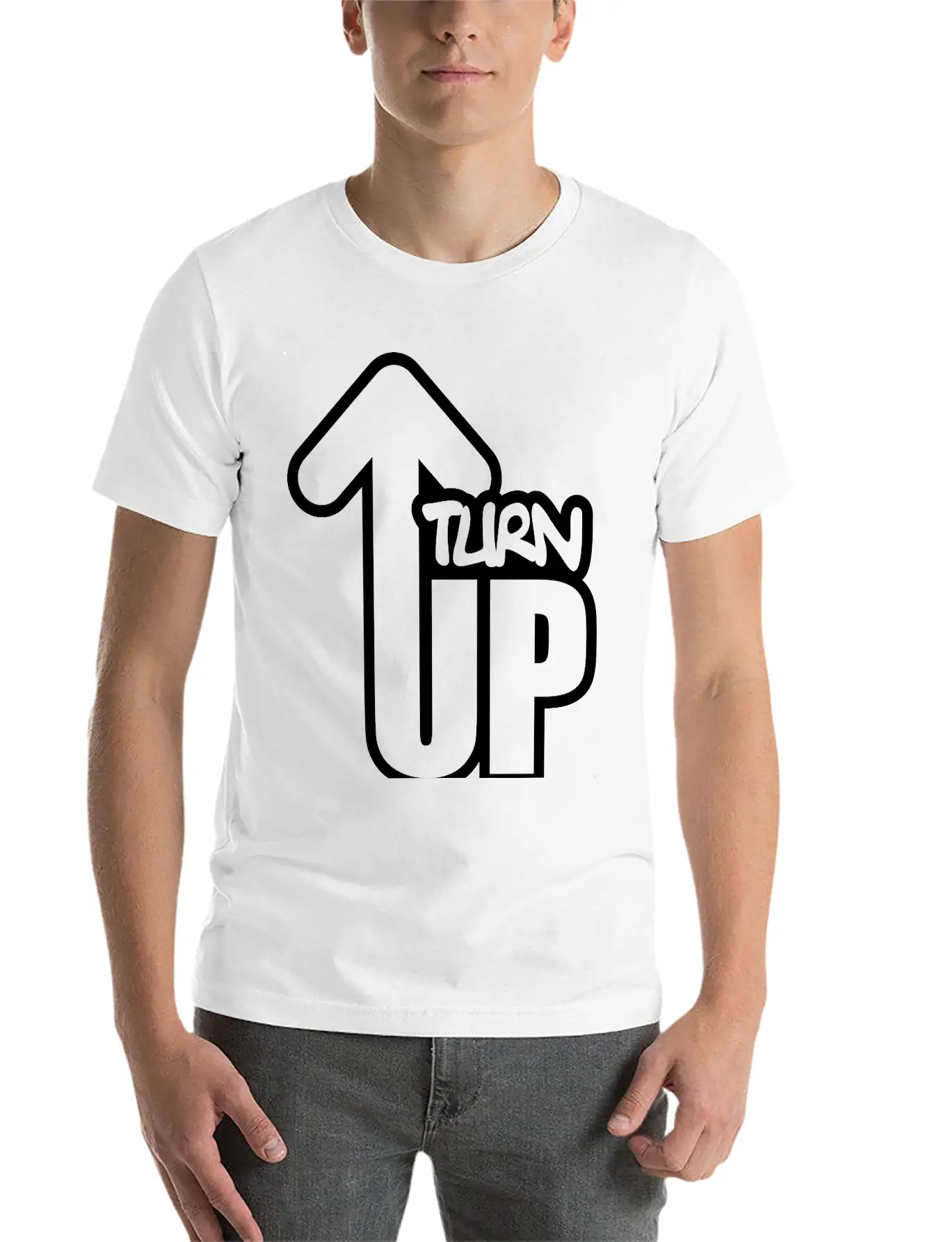 Turn Up Essential Cotton Tee For Daily Outfits – Unisex Style