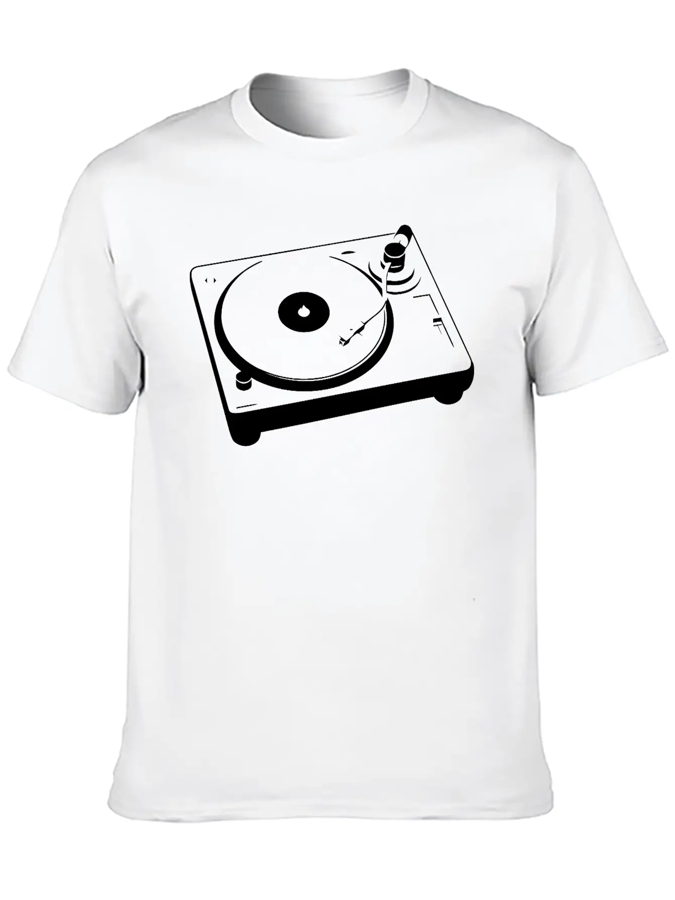 Turntable Essential Cotton Tee For Daily Outfits – Unisex Style