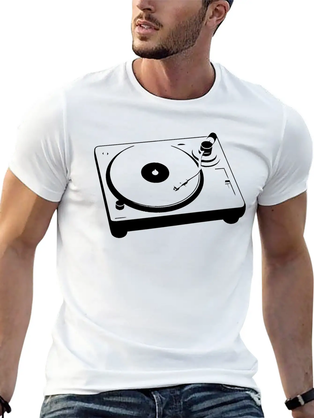 Turntable Essential Cotton Tee For Daily Outfits – Unisex Style