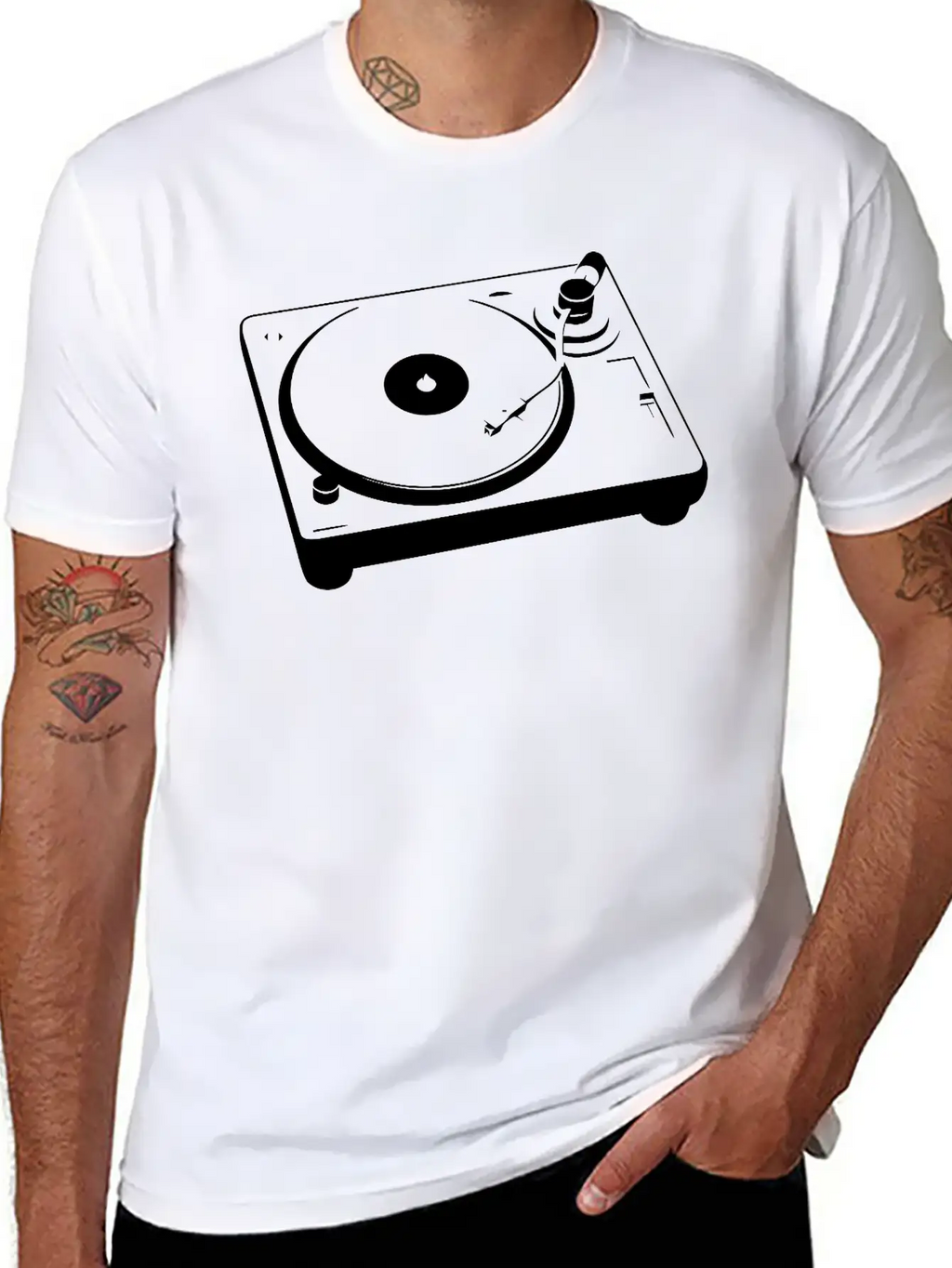 Turntable Essential Cotton Tee For Daily Outfits – Unisex Style