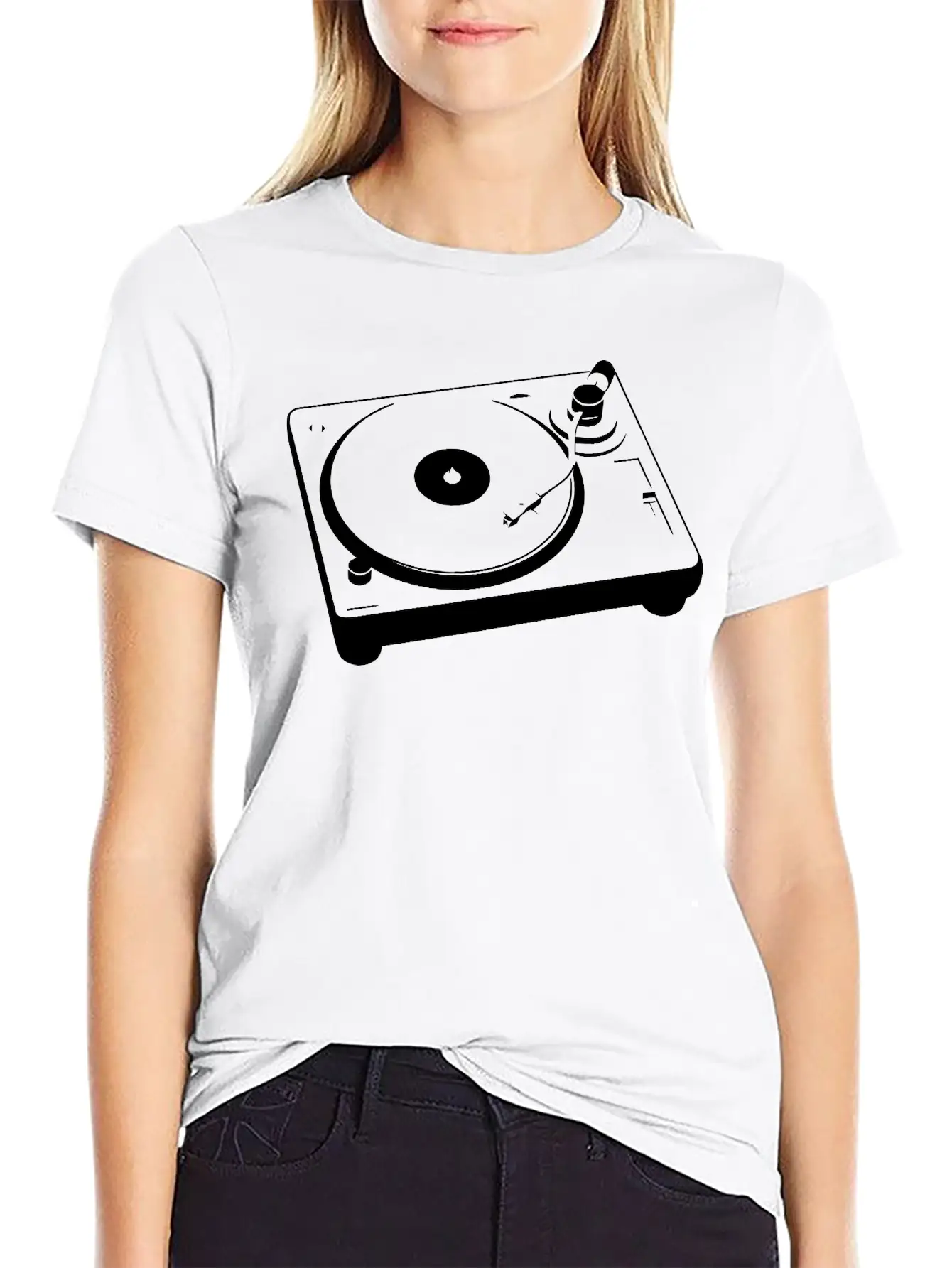 Turntable Essential Cotton Tee For Daily Outfits – Unisex Style