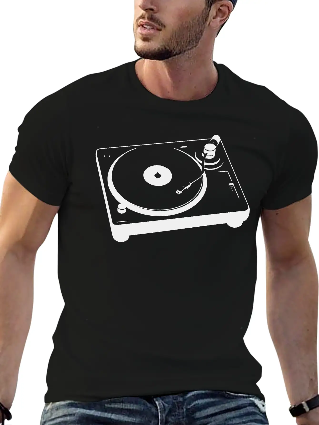 Turntable Essential Cotton Tee For Daily Outfits – Unisex Style