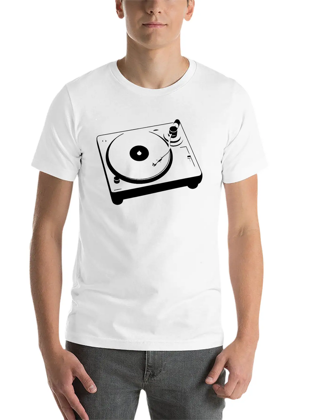 Turntable Essential Cotton Tee For Daily Outfits – Unisex Style