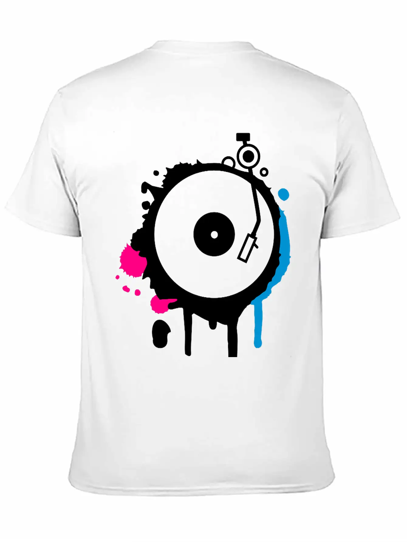 Turntable Graffiti Unisex Casual T-Shirt – Clean Design For Daily Comfort