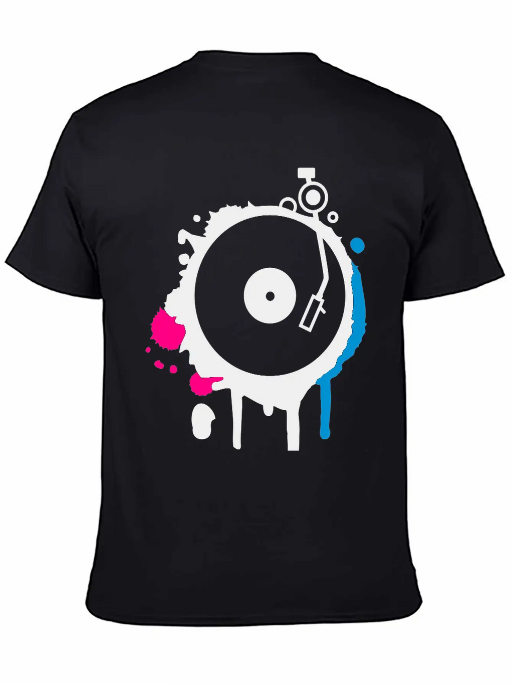 Turntable Graffiti Unisex Casual T-Shirt – Clean Design For Daily Comfort