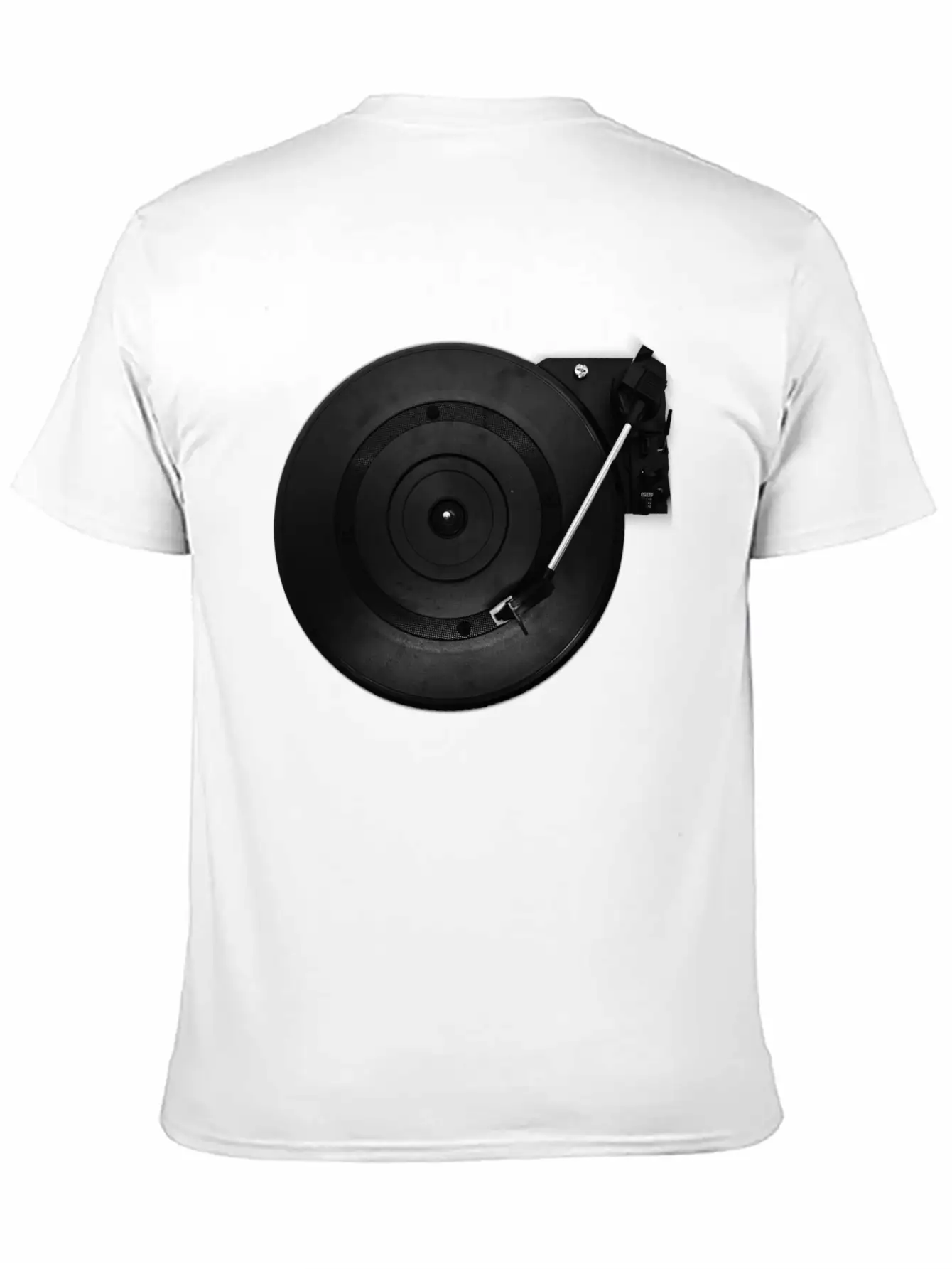 Turntable Play Disco Unisex Short Sleeve Soft Cotton T-Shirt – Casual Everyday Wear