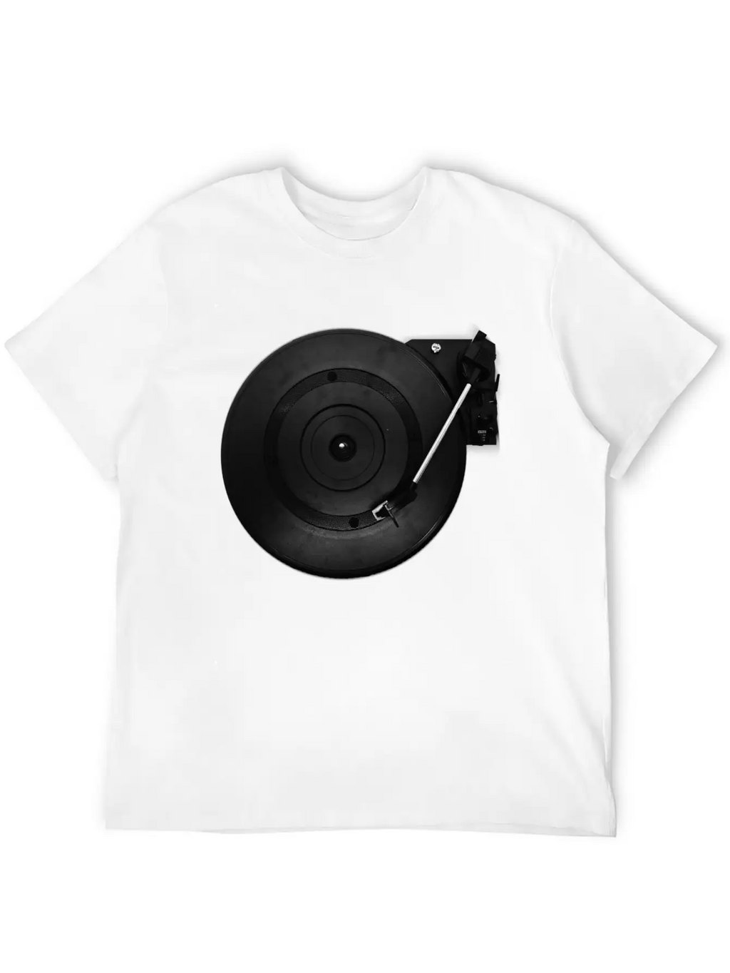 Turntable Play Disco Unisex Short Sleeve Soft Cotton T-Shirt – Casual Everyday Wear