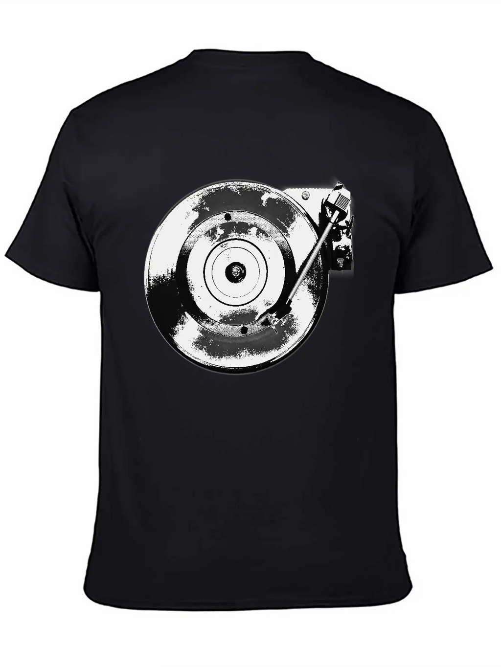 Turntable Play Disco Unisex Short Sleeve Soft Cotton T-Shirt – Casual Everyday Wear