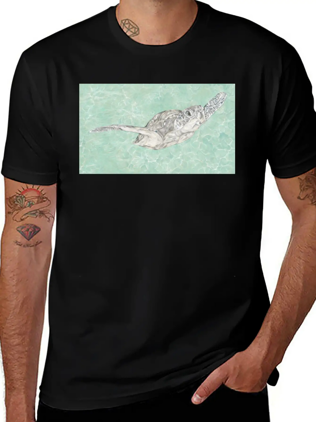 Turtle Classic Fit Graphic Tee For Daily Comfort – Unisex Cotton Shirt