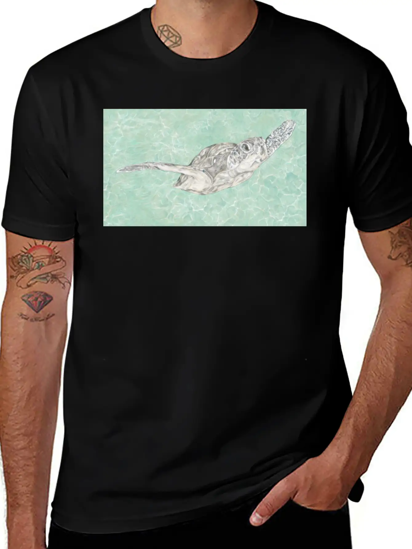 Turtle Classic Fit Graphic Tee For Daily Comfort – Unisex Cotton Shirt