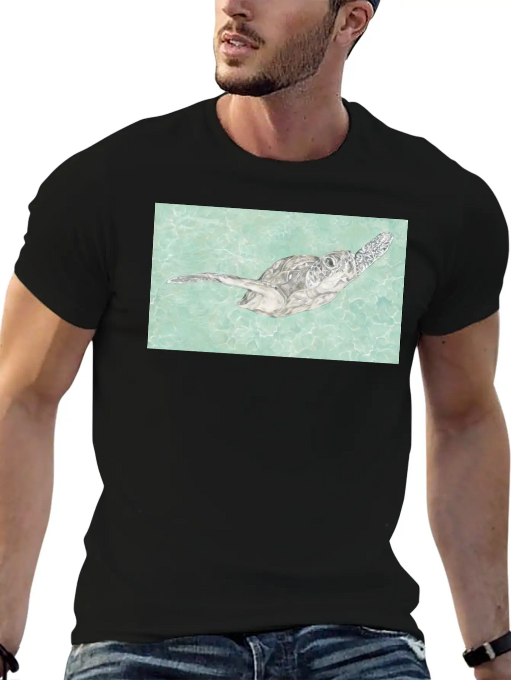 Turtle Classic Fit Graphic Tee For Daily Comfort – Unisex Cotton Shirt