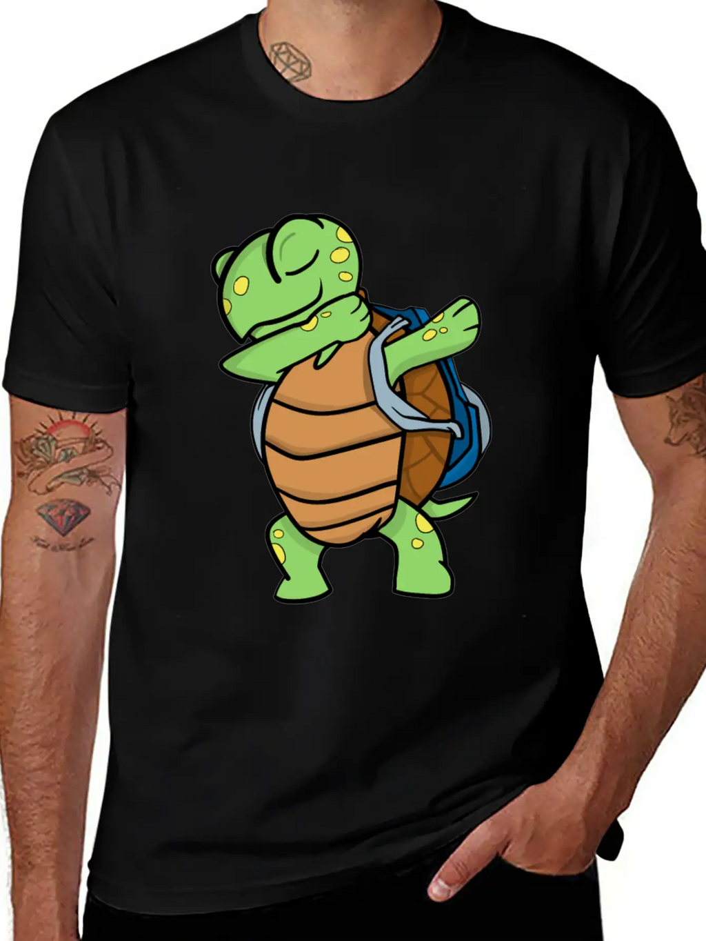 Turtle School Unisex Short Sleeve Soft Cotton T-Shirt – Casual Everyday Wear