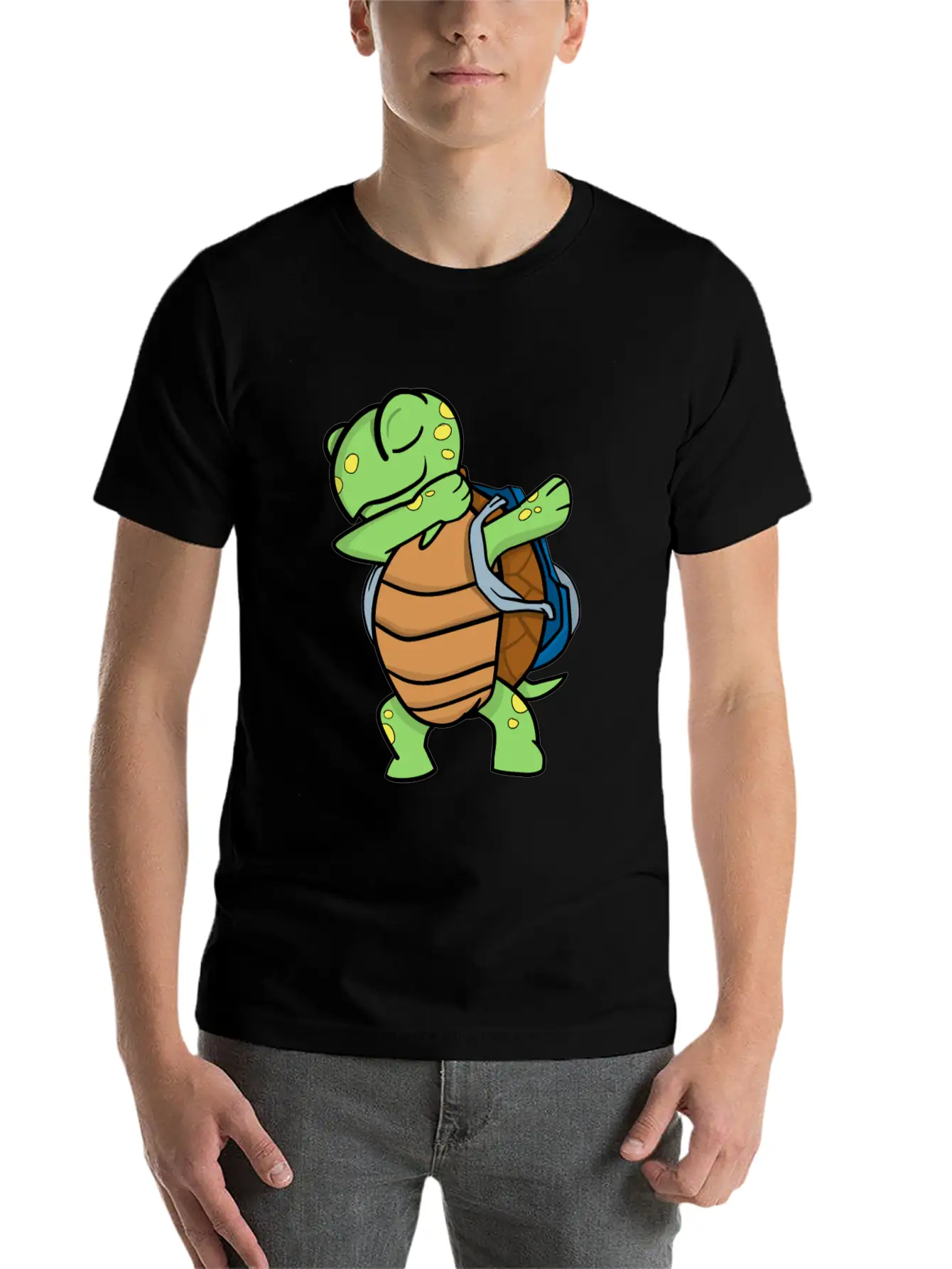 Turtle School Unisex Short Sleeve Soft Cotton T-Shirt – Casual Everyday Wear