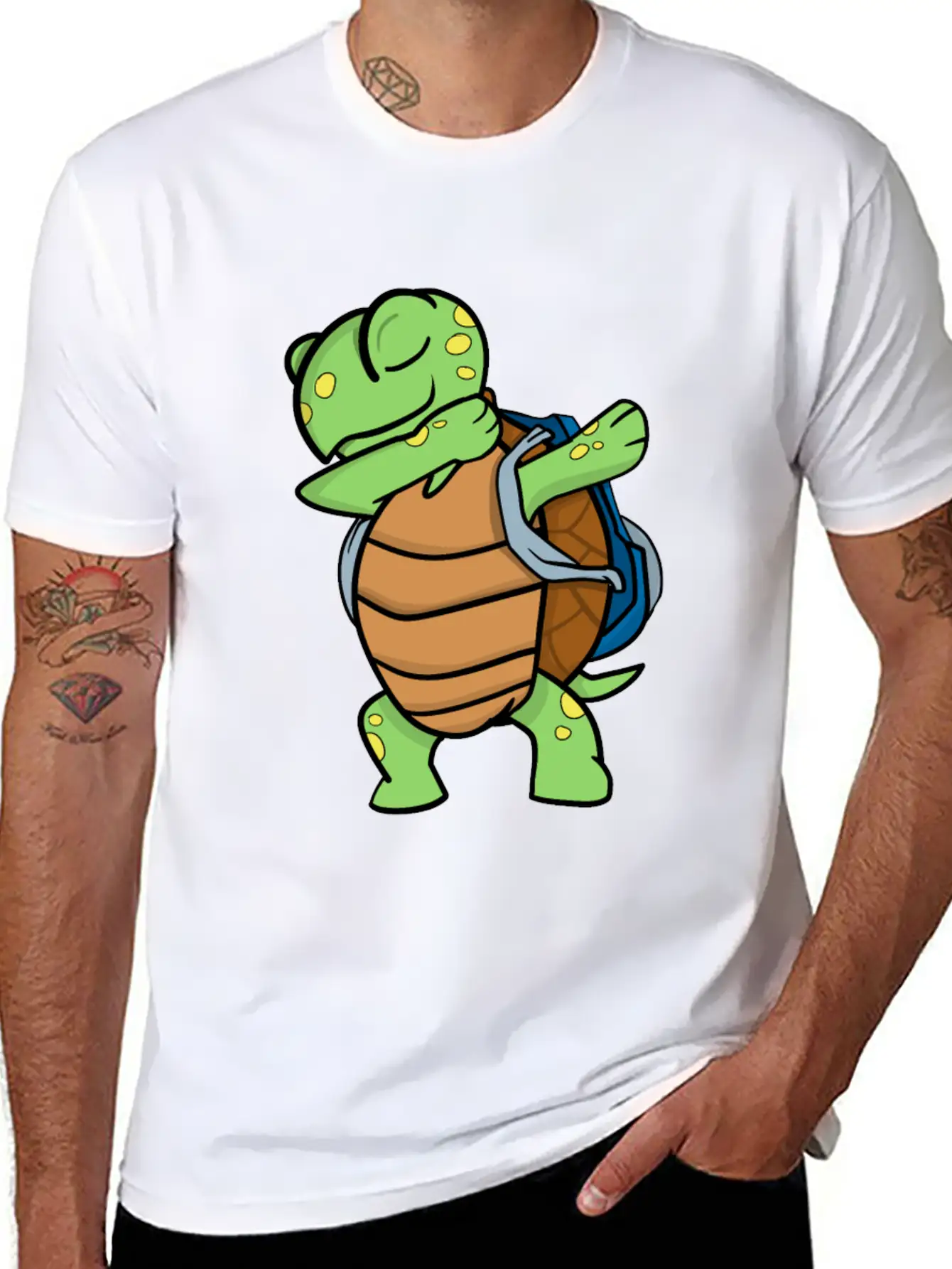 Turtle School Unisex Short Sleeve Soft Cotton T-Shirt – Casual Everyday Wear