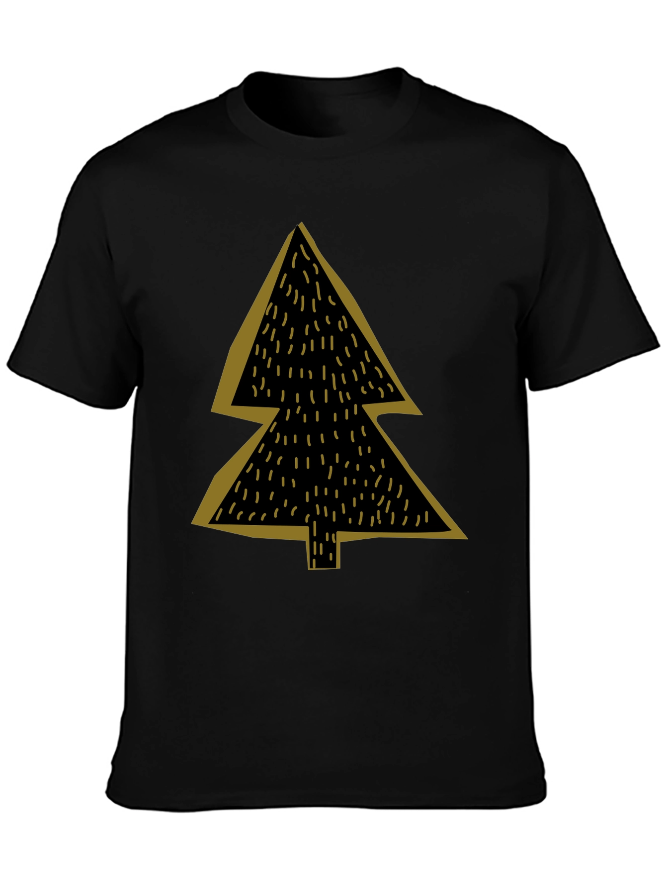 Minimalist Christmas Tree Graphic Tee
