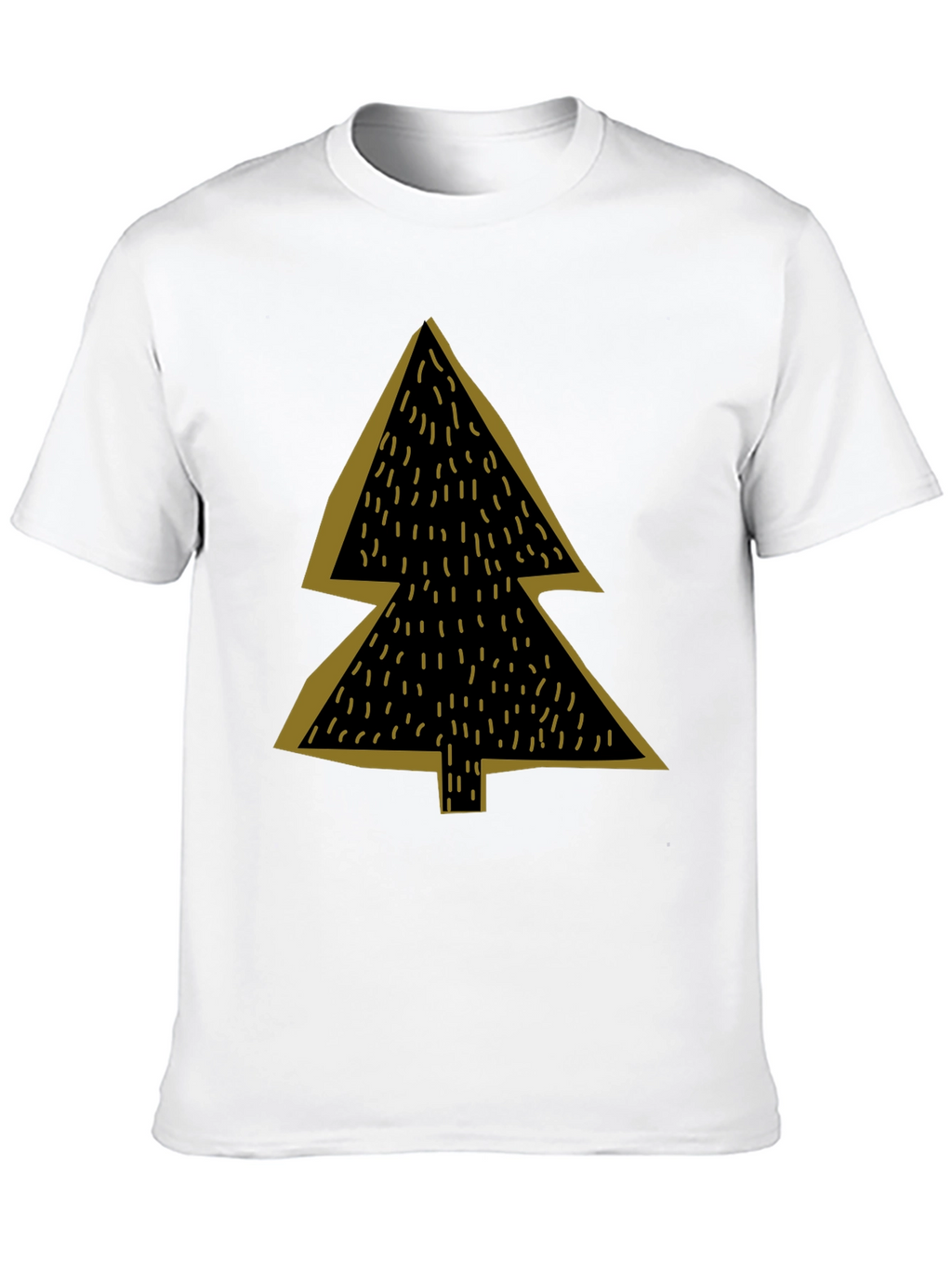 Minimalist Christmas Tree Graphic Tee