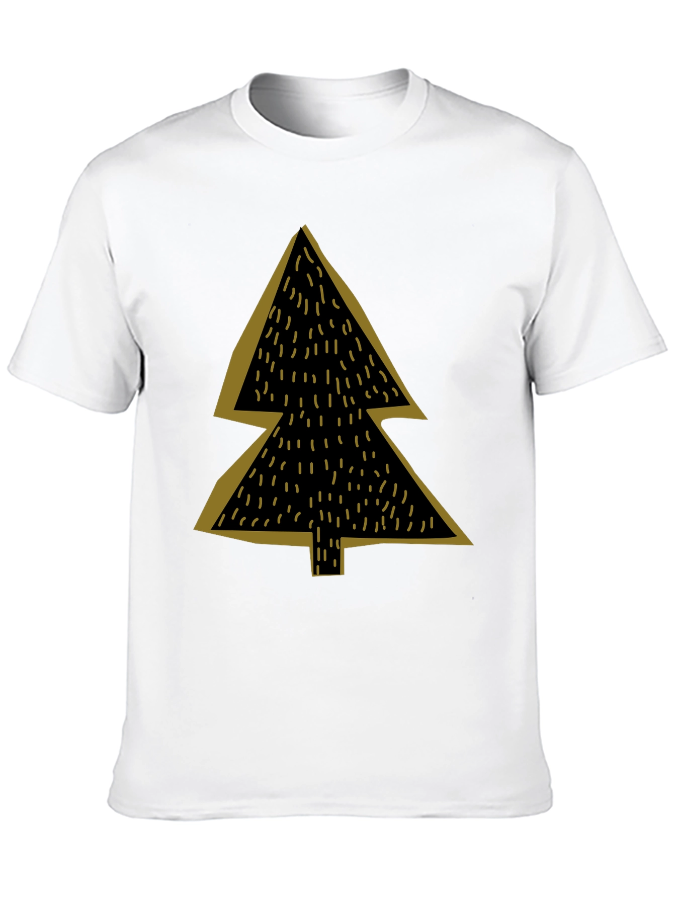 Minimalist Christmas Tree Graphic Tee