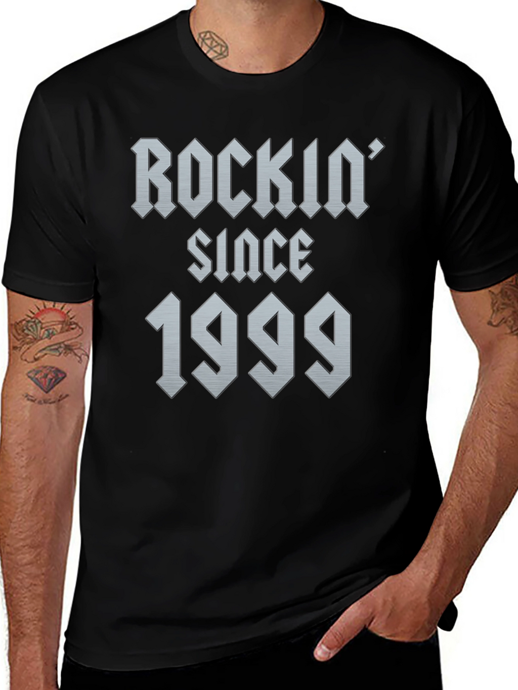 Rockin Since 1999 T-Shirt - Black