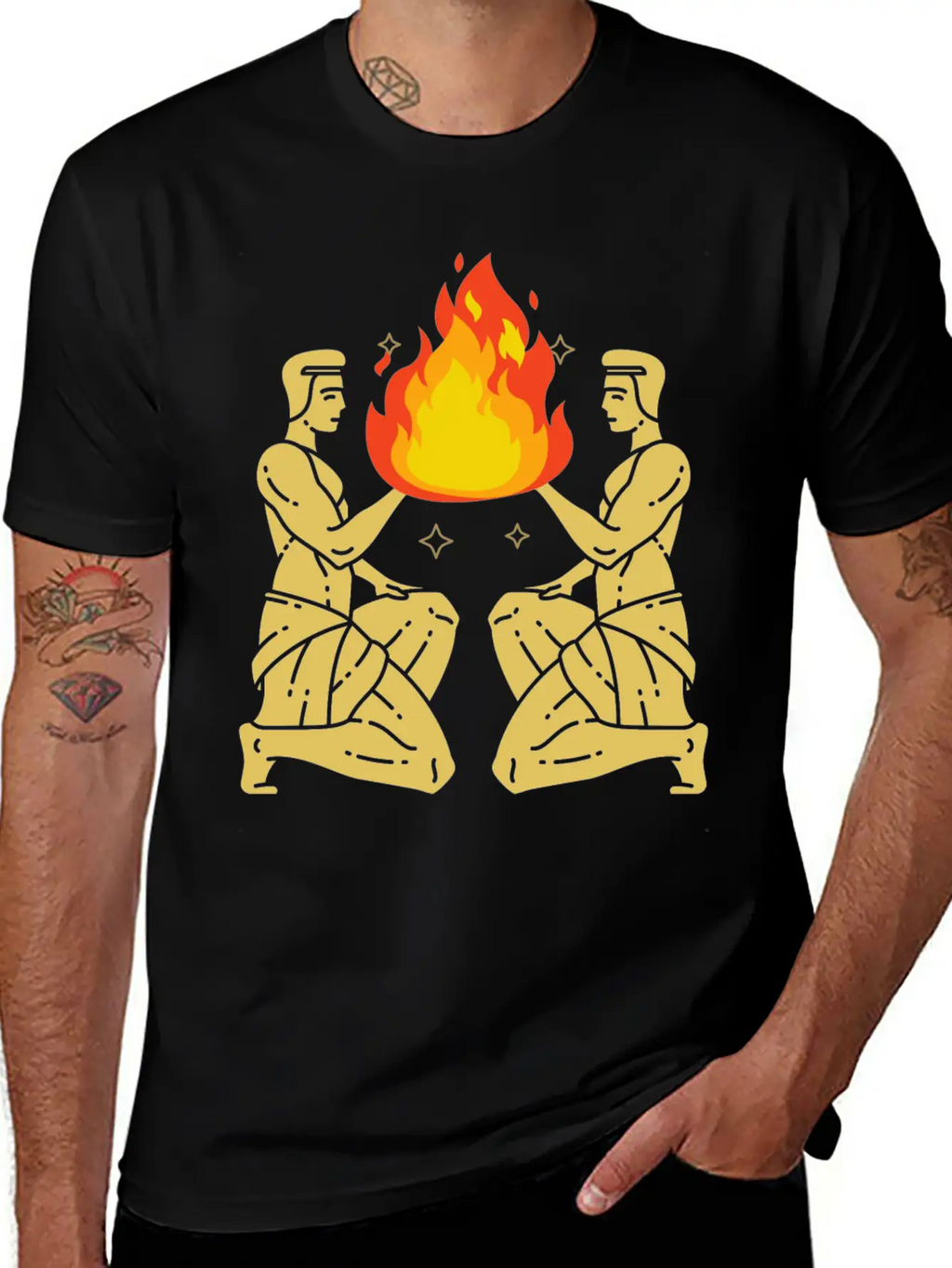 Twin Flame Connection Essential Cotton Tee For Daily Outfits – Unisex Style