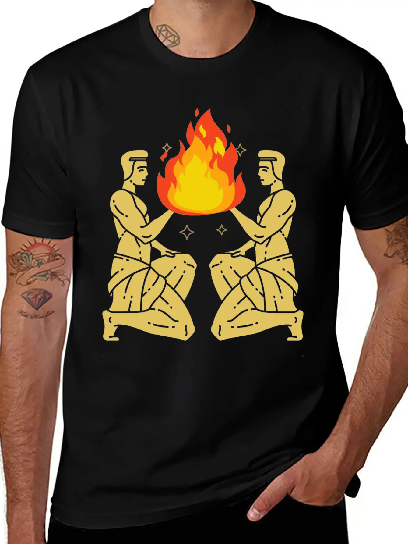 Twin Flame Connection Essential Cotton Tee For Daily Outfits – Unisex Style