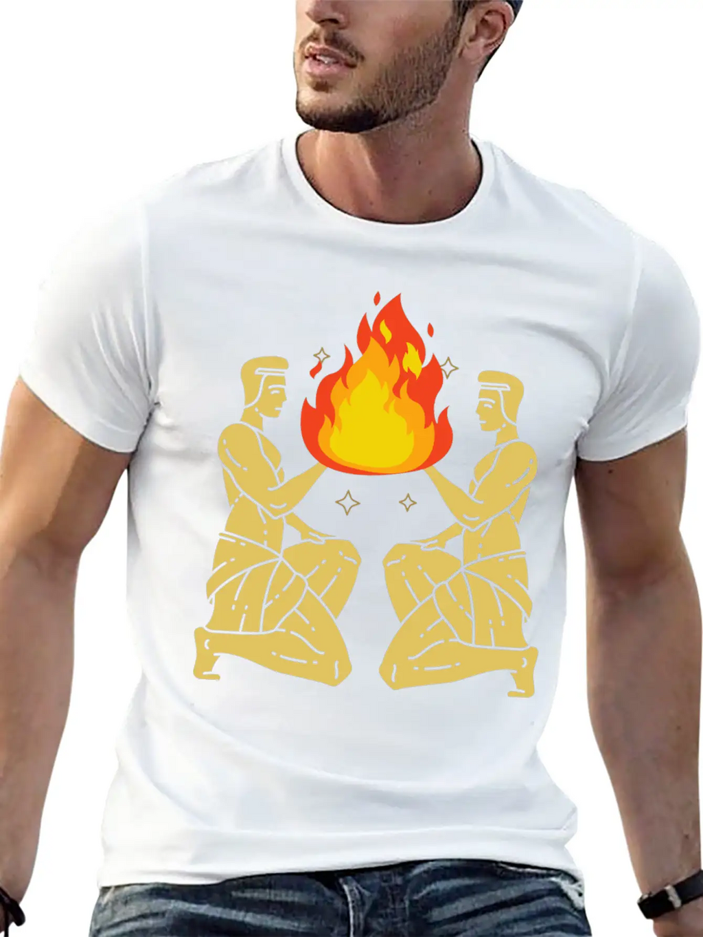 Twin Flame Connection Essential Cotton Tee For Daily Outfits – Unisex Style