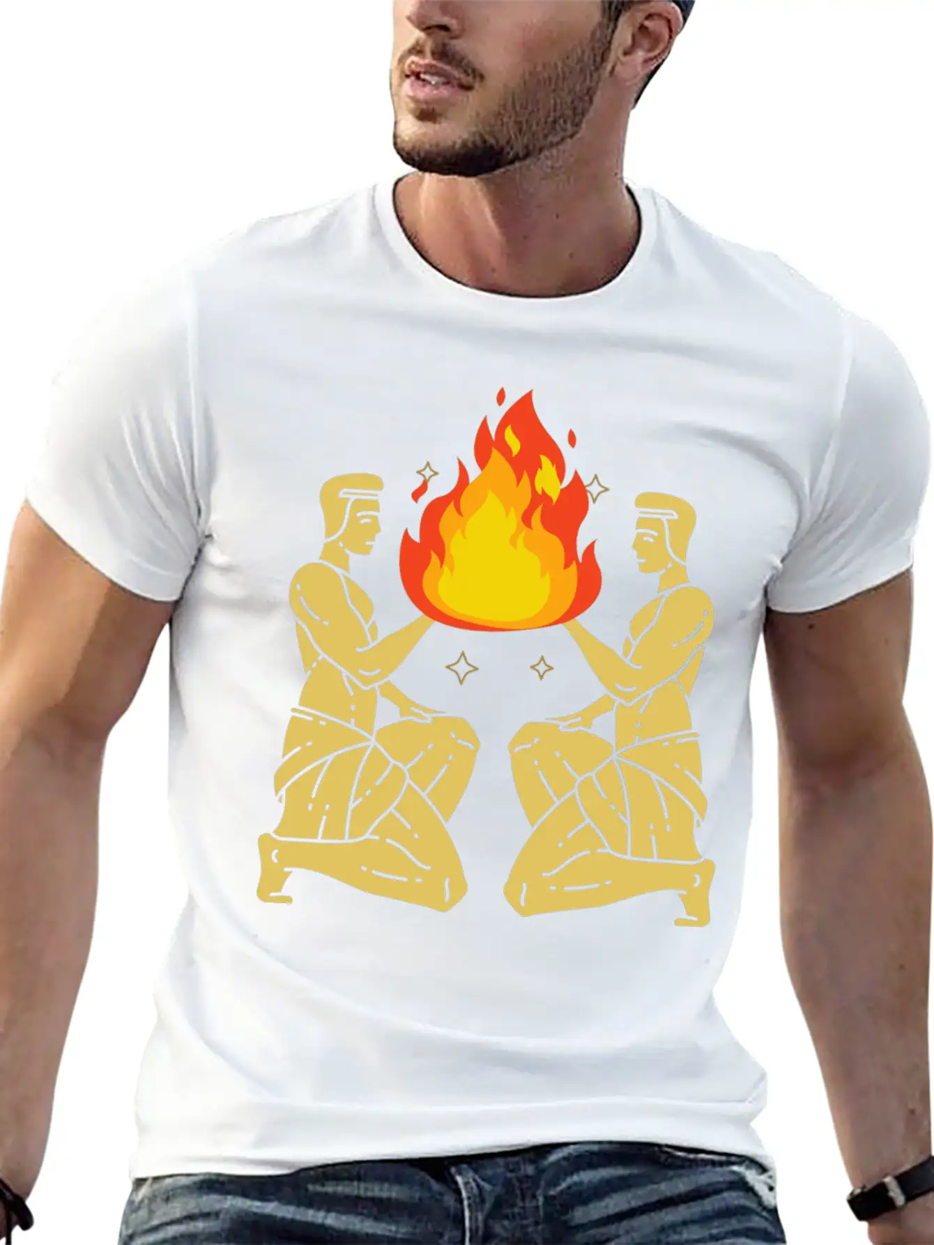 Twin Flame Connection Essential Cotton Tee For Daily Outfits – Unisex Style