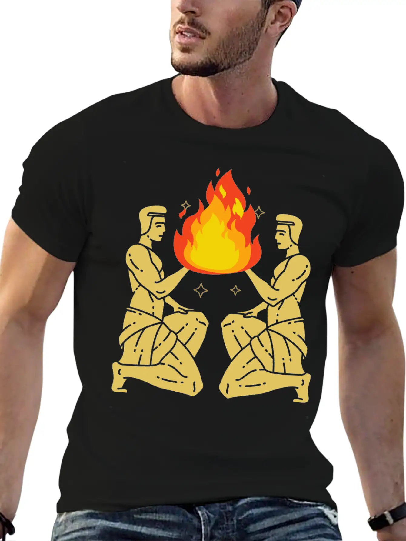 Twin Flame Connection Essential Cotton Tee For Daily Outfits – Unisex Style