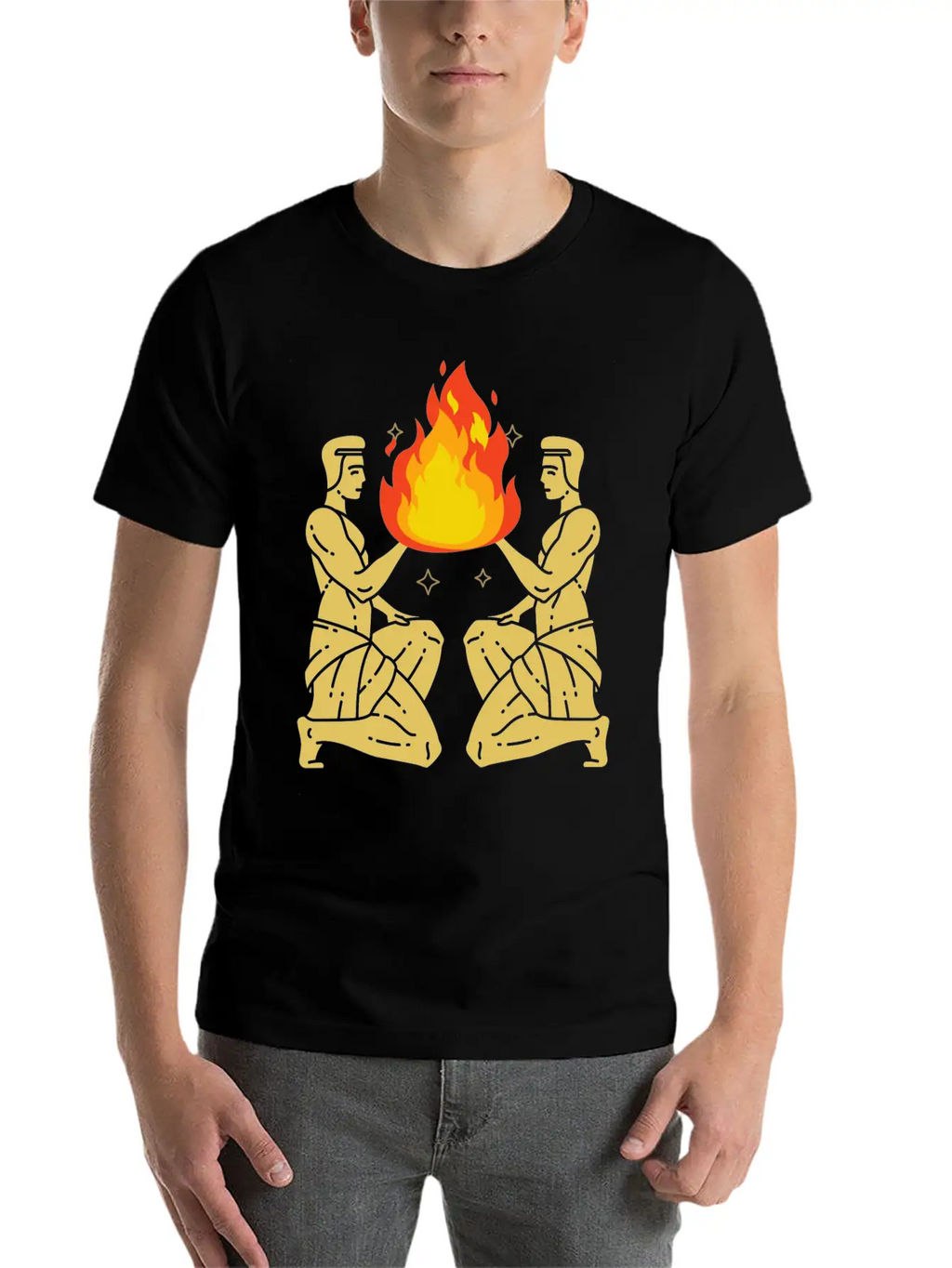 Twin Flame Connection Essential Cotton Tee For Daily Outfits – Unisex Style