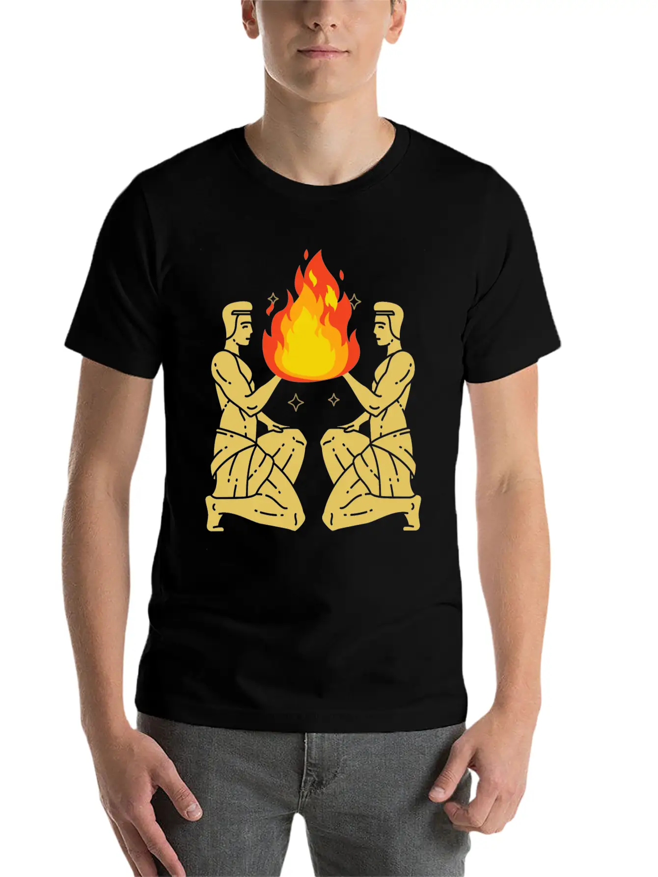 Twin Flame Connection Essential Cotton Tee For Daily Outfits – Unisex Style